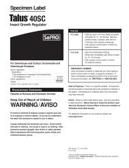 Talus 40SC label