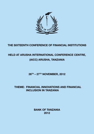 16th COFI Report - Bank of Tanzania