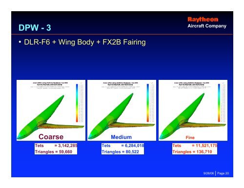 Drag Prediction for the DLR-F6 configuration using the Tetruss - Nasa