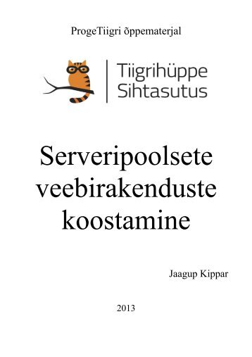 Serveripoolsete veebirakenduste koostamine