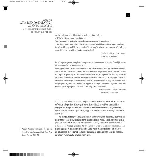 ÃTLÃTSZÃ GONDOLATOK â AZ ÃVEG JELENTÃSE - Artportal