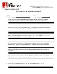 Participant Interview Questions - Workforcedevelopmentsf.org