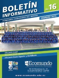 BOLETÍN INFORMATIVO No. 16