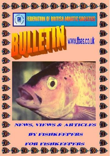 editorial - Federation of British Aquatic Societies