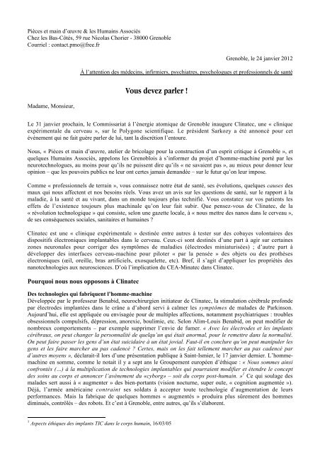 Lettre aux mÃ©decins Version prÃªte Ã  circuler 130.8 ko