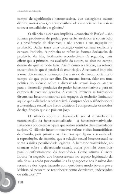 Homofobia & Educação – Um Desafio ao Silêncio - Cepac