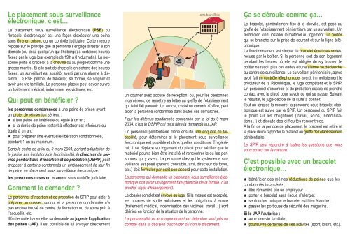 Le placement sous surveillance Ã©lectronique, c