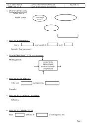 Analyse Fonctionnelle