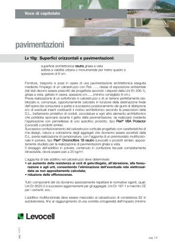 pavimentazioni - Levocell