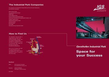 Space for your Success - Industriepark Gersthofen