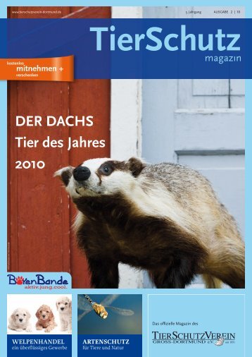 DER DACHS Tier des Jahres 2010 - TierSchutzVerein Gross