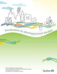 Vocabulaire du dÃ©veloppement durable - Office quÃ©bÃ©cois de la ...