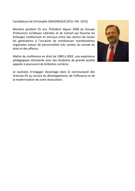 PRÉSENTATION DES CANDIDATS - Alumni Sciences Po Paris