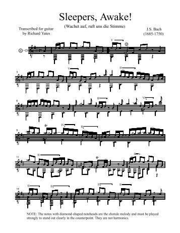 Open Score - Richard Yates Classical Guitar Transcriptions