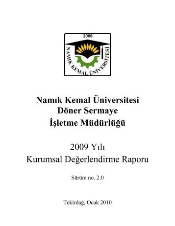 Namık Kemal Üniversitesi Döner Sermaye İşletme Müdürlüğü