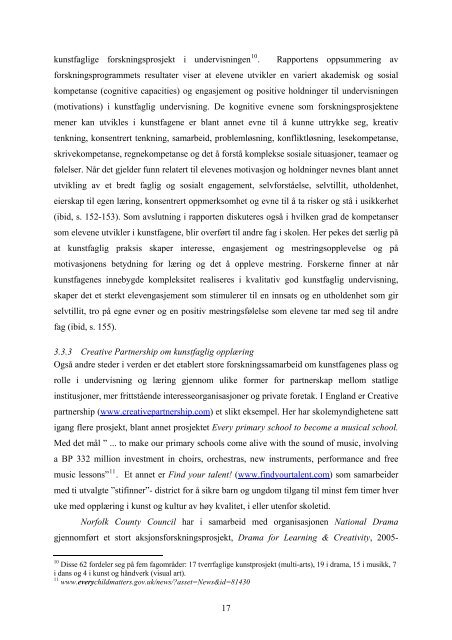 2009 Rapport: Kunst og kultur i opplæringen - Aud Berggraf Sæbø