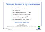 Statens kartverk og stedsnavn - Kvinesdal Historielag