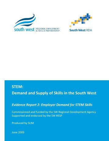 STEM: Demand and Supply of Skills in the South West