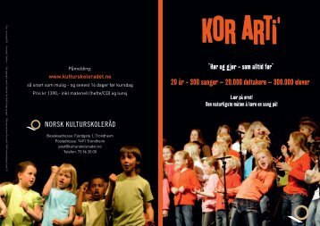 Kor Arti 2013 - Norsk kulturskoleråd