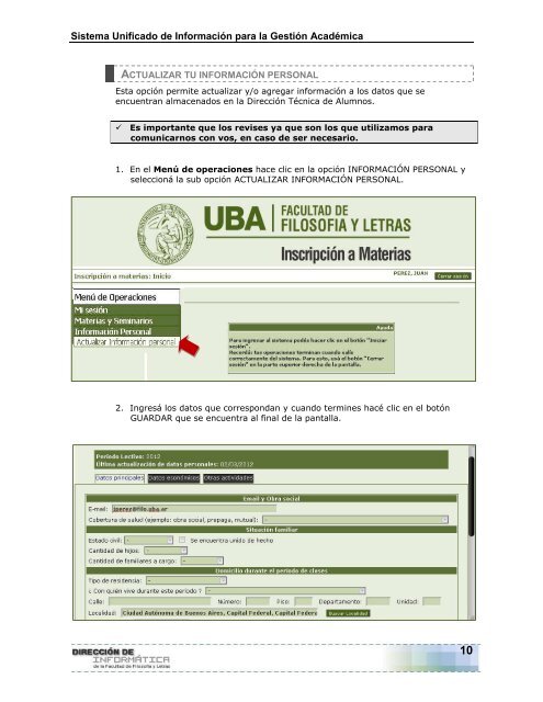 INSCRIPCIÓN A MATERIAS Y SEMINARIOS DE GRADO