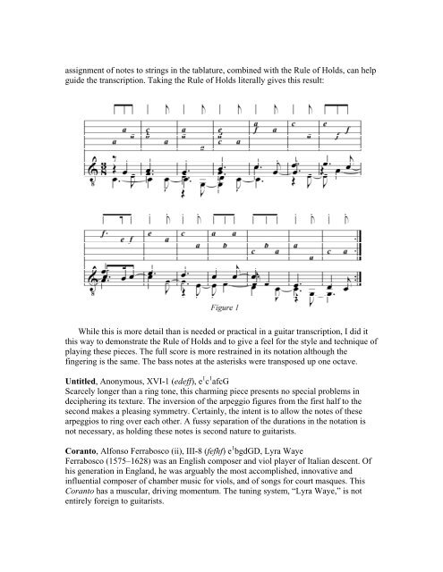 The Transcriber's Art - Richard Yates Classical Guitar Transcriptions