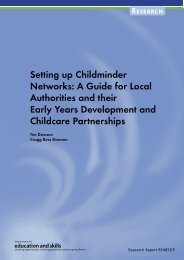 Setting up Childminder Networks - Communities and Local ...
