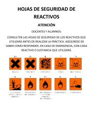 HOJAS DE SEGURIDAD DE REACTIVOS