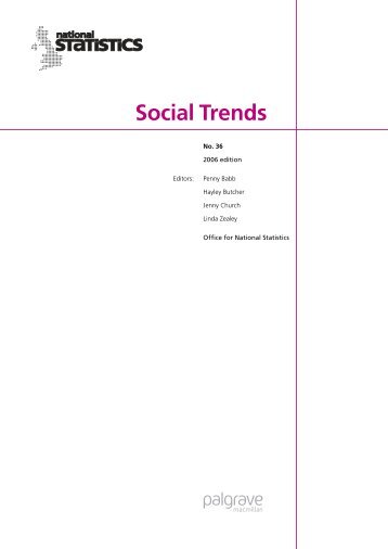 Social Trends - Communities and Local Government