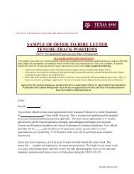 Sample of Offer-to-Hire Letter - Office of the Dean of Faculties