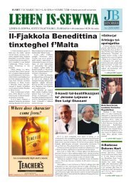 Il-Fjakkola Benedittina tinxtegħel f'Malta