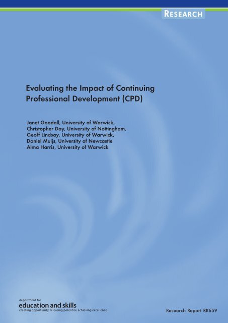 Evaluating the Impact of Continuing Professional Development (CPD)