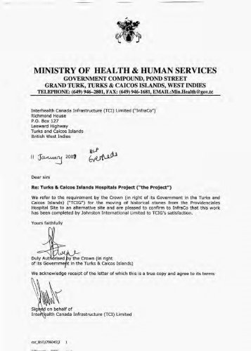 MINISTRY OF HEALTH & HUMAN SERVICES - TCI News Now!