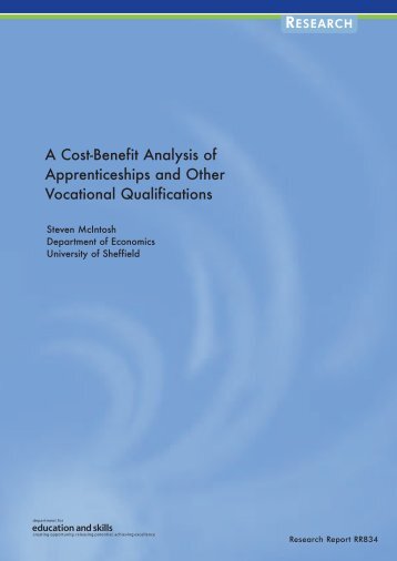 A Cost-Benefit Analysis of Apprenticeships and Other Vocational ...