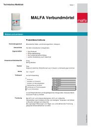 Technisches Merkblatt [PDF-Download] - Malfa Farben GmbH