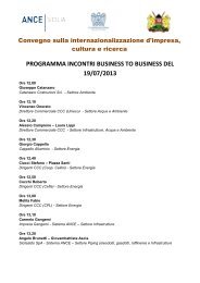 PROGRAMMA INCONTRI BUSINESS TO BUSINESS ... - ANCE Sicilia