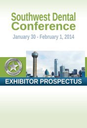 2014 Exhibitor Prospectus - Southwest Dental Conference