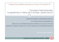 Progettazione e dimensionamento di campi sonde geotermiche