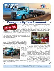 Community Involvement - United Petroleum Transports