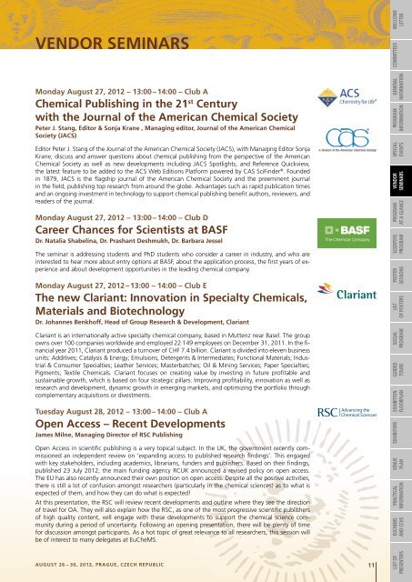 Special Symposium - 4th EuCheMS Chemistry Congress