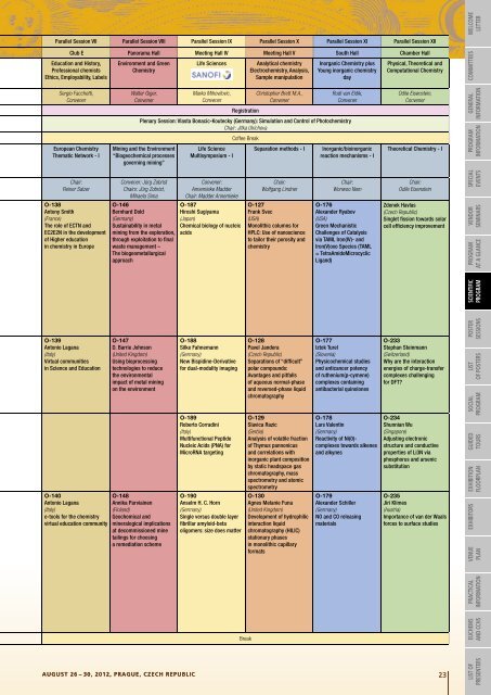 Special Symposium - 4th EuCheMS Chemistry Congress