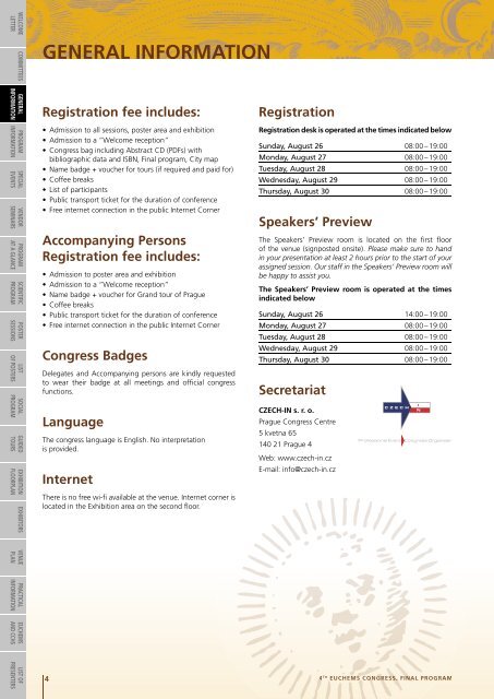 Special Symposium - 4th EuCheMS Chemistry Congress