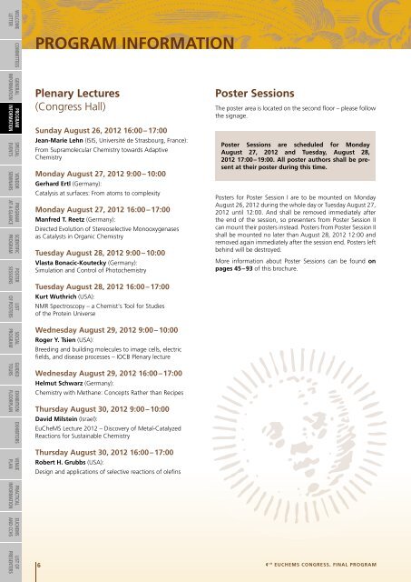 Special Symposium - 4th EuCheMS Chemistry Congress