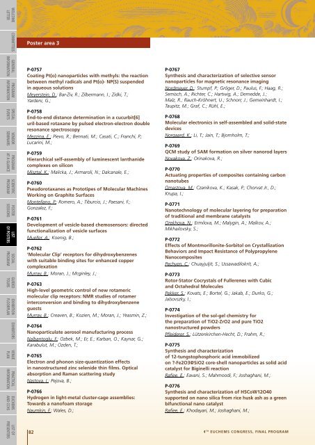 Special Symposium - 4th EuCheMS Chemistry Congress