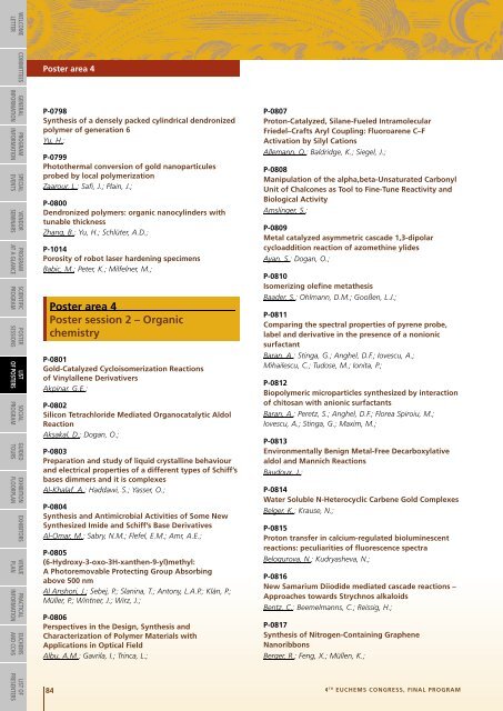 Special Symposium - 4th EuCheMS Chemistry Congress