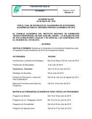 Calendario Academico - infotep