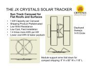 Sun Track Carousel - JX Crystals