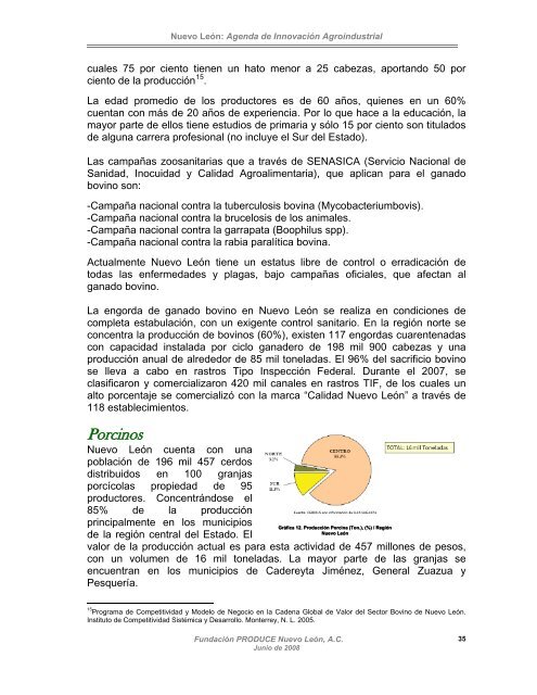 Nuevo LeÃ³n, Agenda de InnovaciÃ³n Agroindustrial - Cofupro