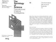 The Normative Structure of Science - About James H. Collier