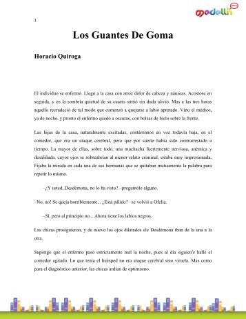 Los Guantes De Goma Horacio Quiroga