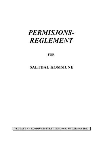 Permisjonsreglement.pdf (124kb) - Saltdal Kommune